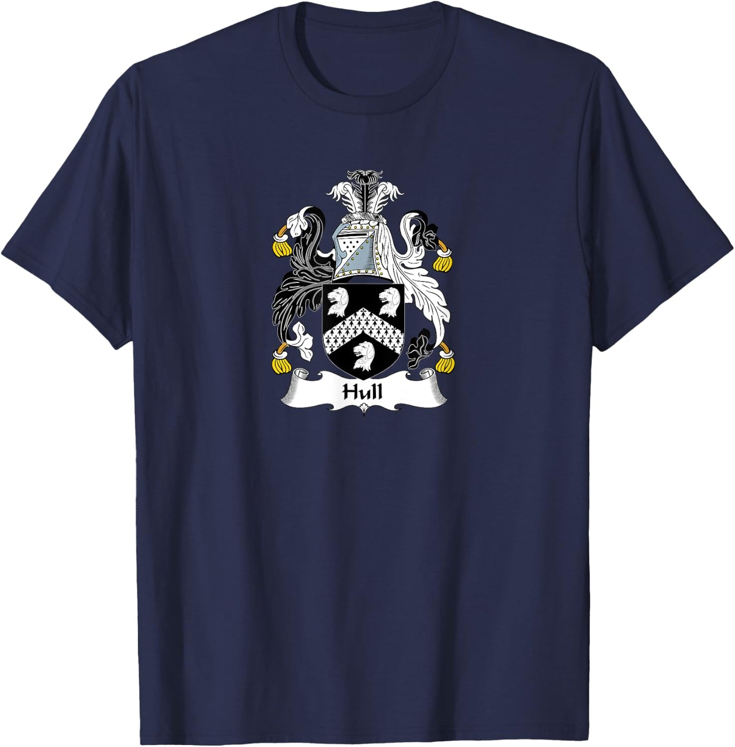 Hull Coat of Arms - Family Crest Shirt T-Shirt - T-Shirt | Navy