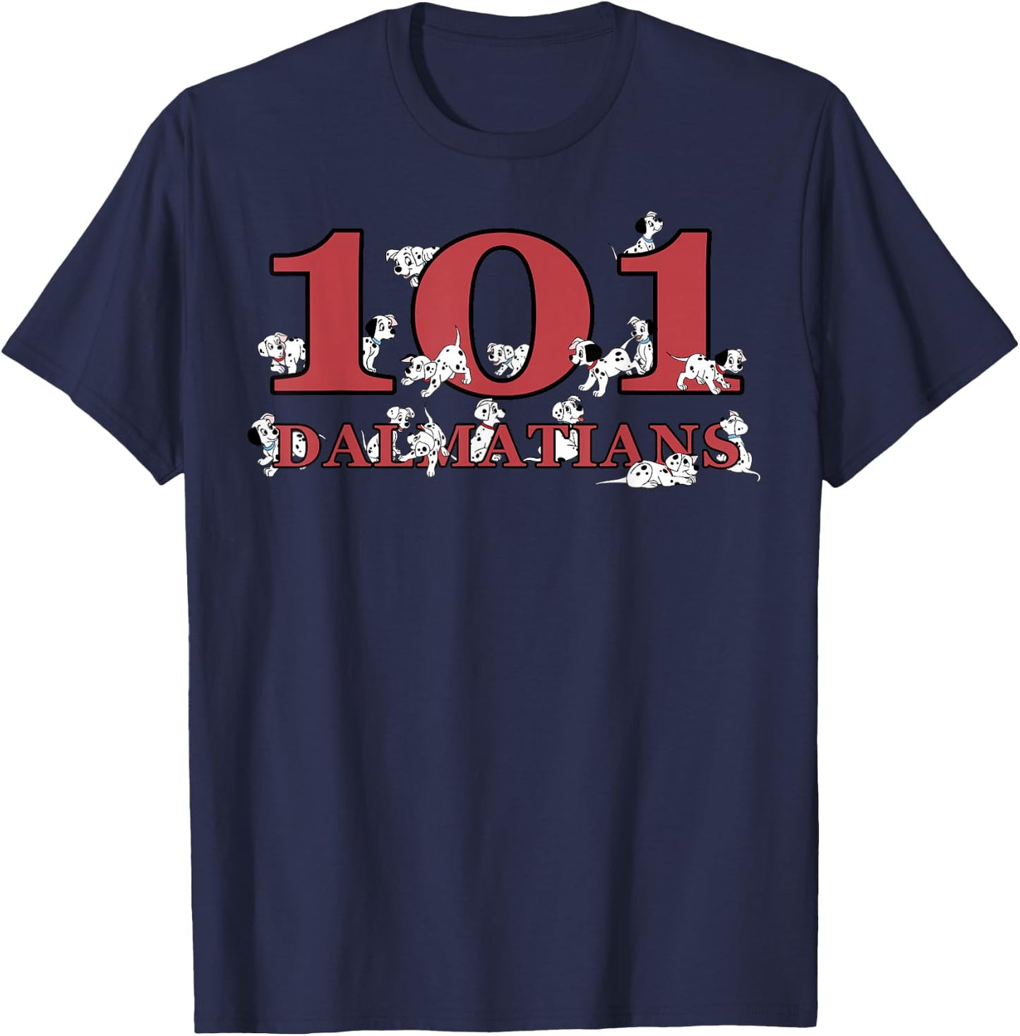 Disney 101 Dalmatians Puppy Logo T-Shirt - T-Shirt | Navy