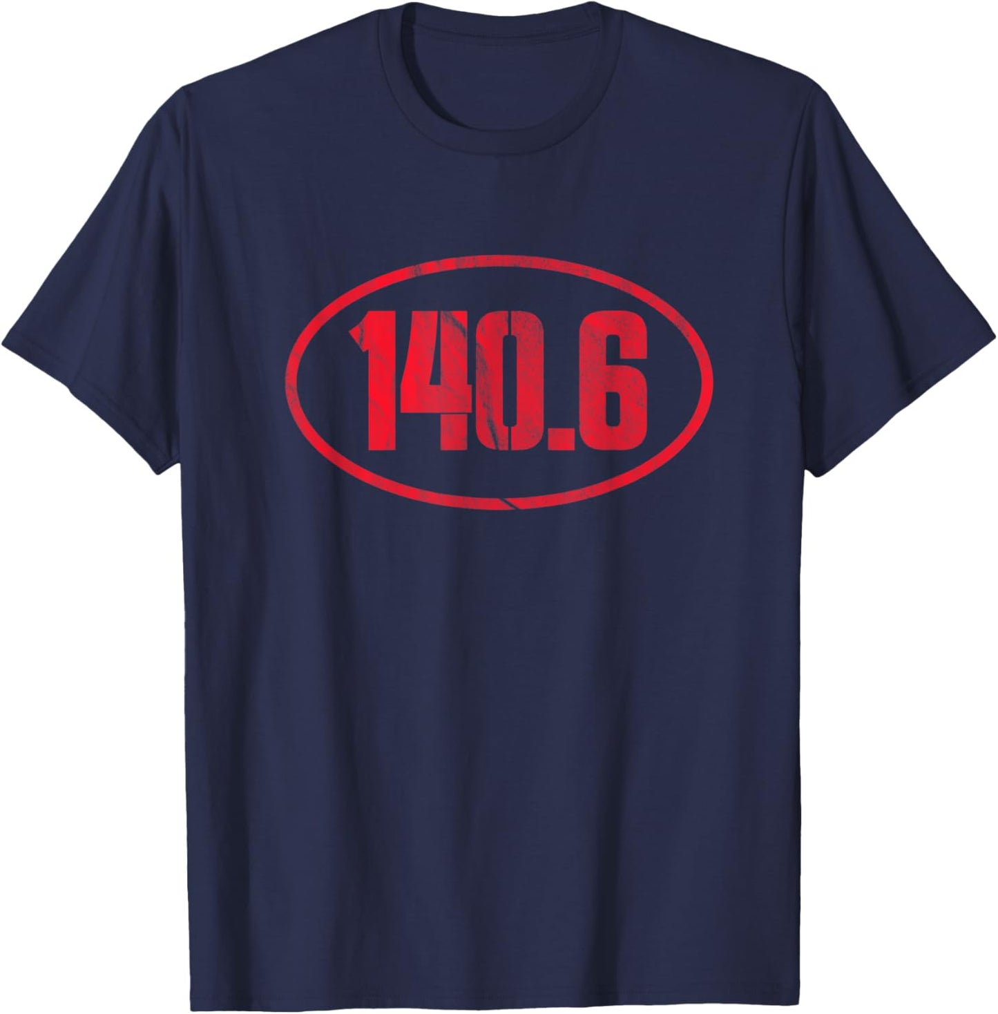 140.6 Triathlon Triathlete Vintage T-Shirt - T-Shirt | Navy