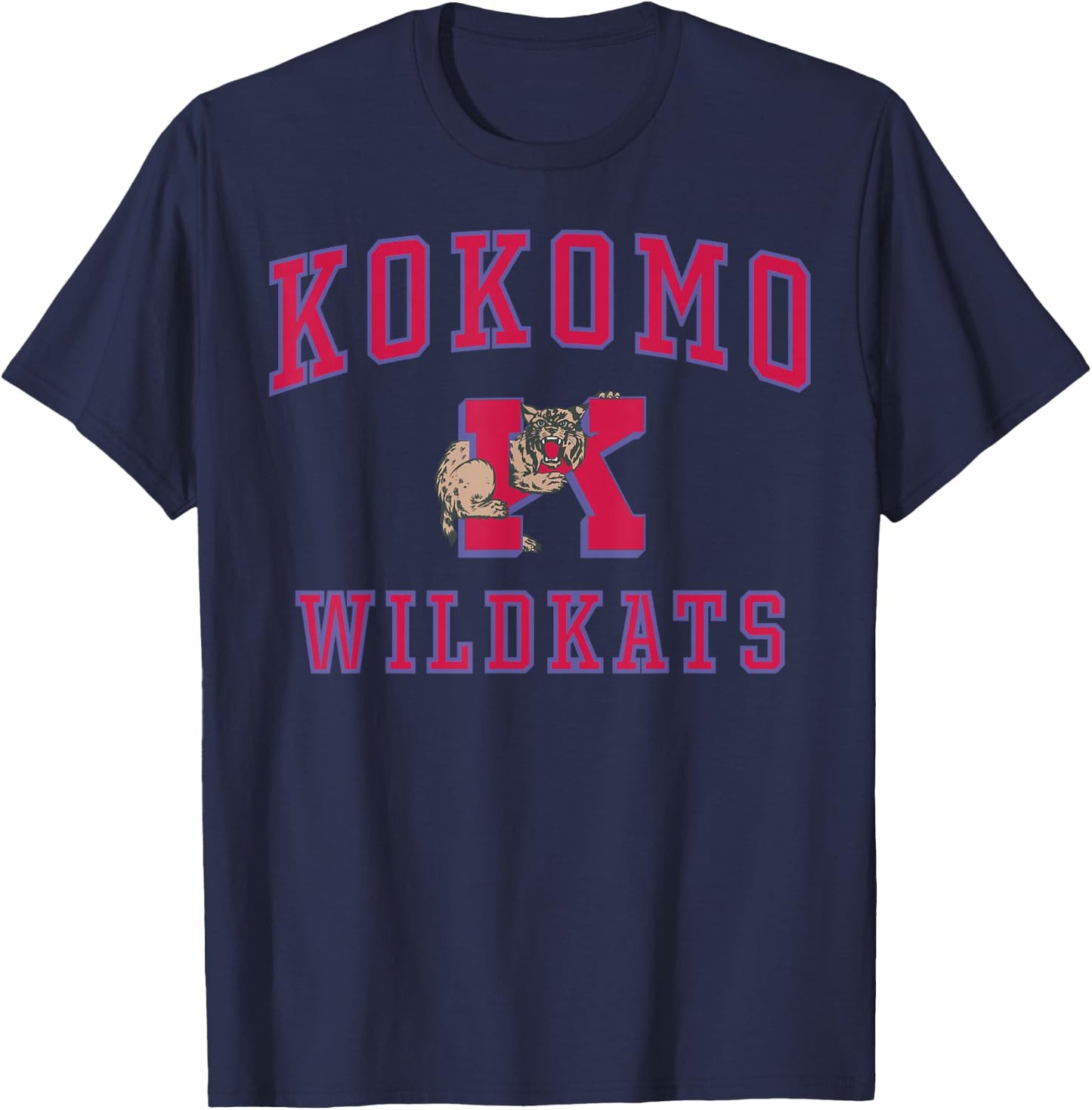 Kokomo High School Wildkats C1 T-Shirt - T-Shirt | Navy