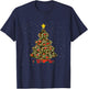 Camo Design Christmas Trees Camouflage Print Xmas T-Shirt - T-Shirt | Navy