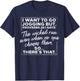 I Want To Go Jogging But Proverbs Funny Running Workout T-Shirt - T-Shirt | Navy