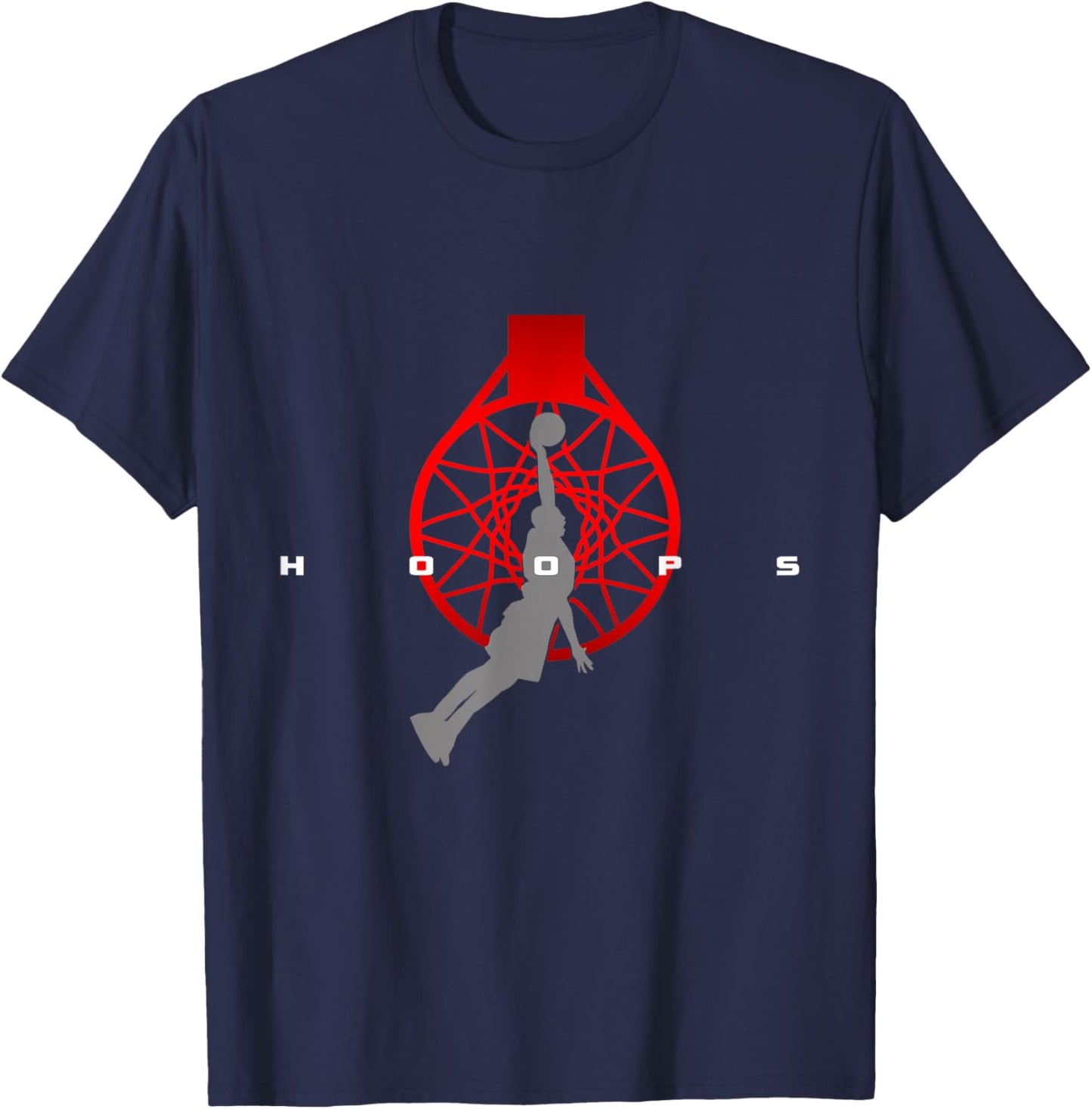 Hoops Basketball Apparel - Basketball T-Shirt - T-Shirt | Navy