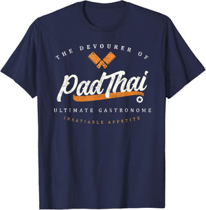 Pad Thai - Thai Food Funny Retro T-Shirt - T-Shirt | Navy