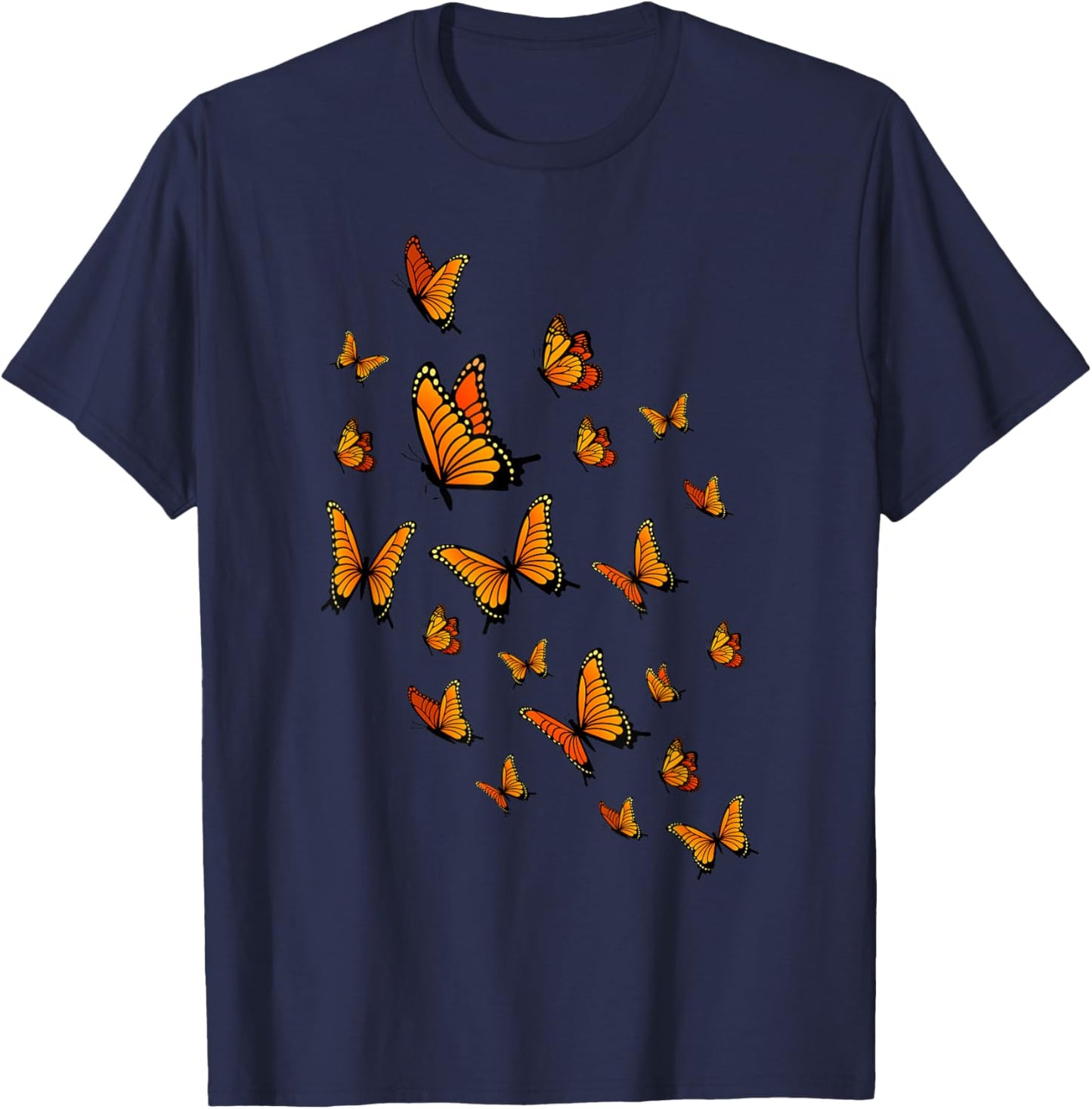 Monarch Butterflies T-Shirt - T-Shirt | Navy