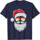 Cool Santa Face Sunglasses Christmas Xmas Men Boys T-Shirt - T-Shirt | Navy
