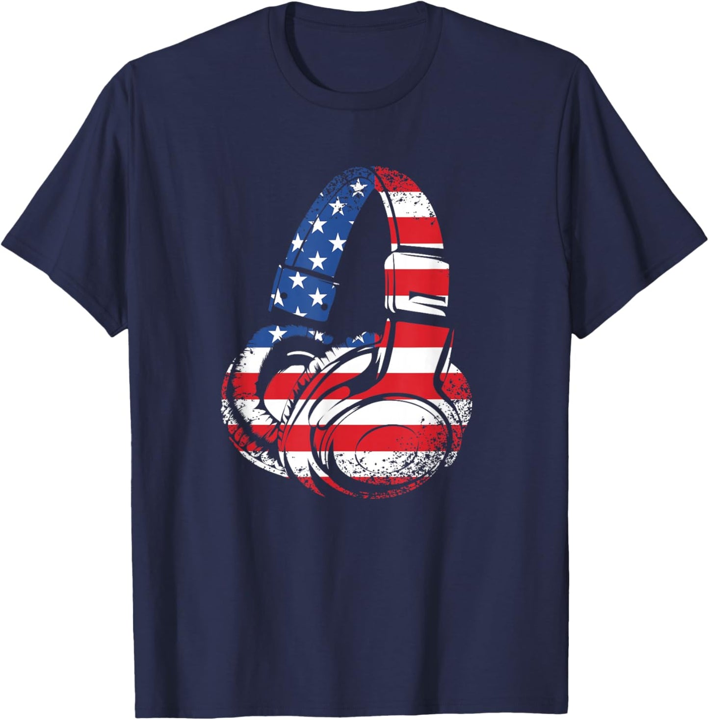 Funny 4th Of July American Flag Gaming Patriotic Boys Kids T-Shirt - T-Shirt | Navy