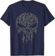 Marvel Punisher Classic Skull Made Out of Guns Vintage T-Shirt - T-Shirt | Navy