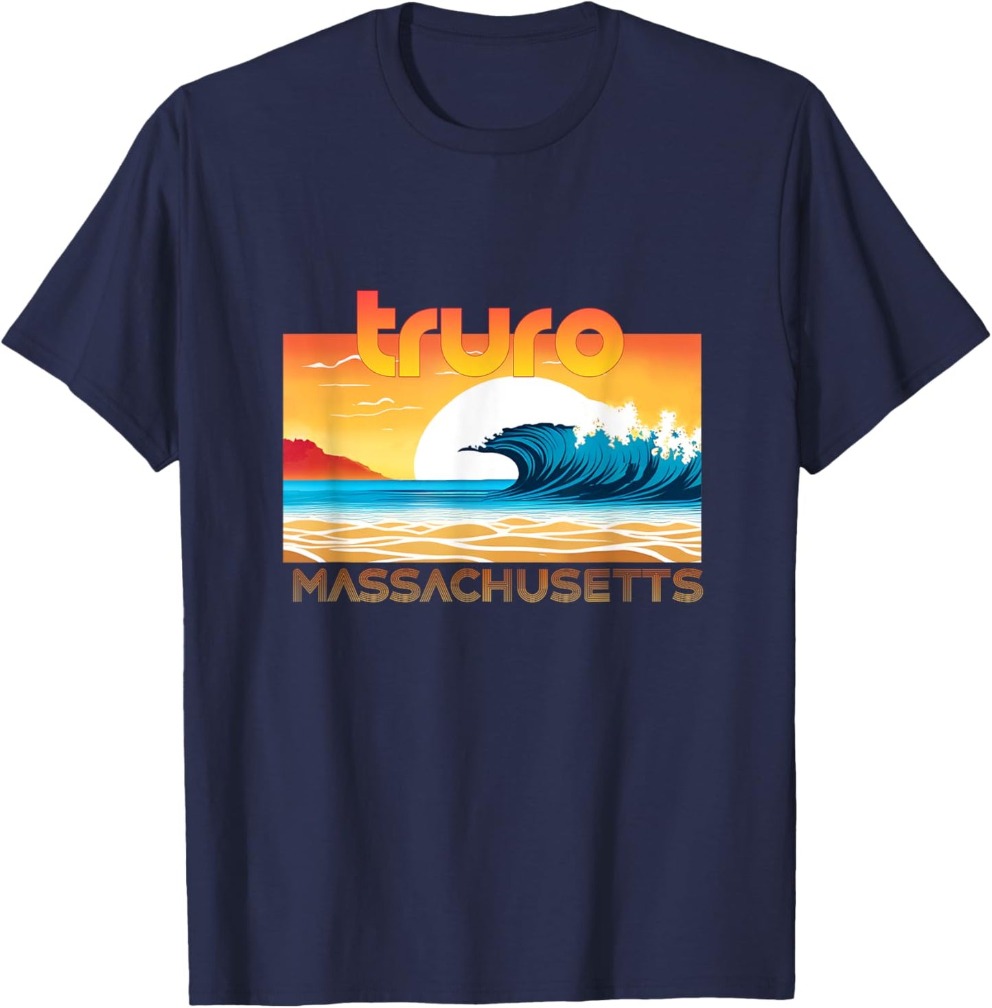 Truro Retro Vintage Souvenir Apparel - Truro T-Shirt - T-Shirt | Navy