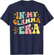In My Glamma Era Grandma Mom Mama Grandmother Mommy T-Shirt - T-Shirt | Navy
