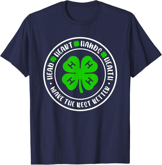 Head Heart Hands Health, 4H Make The Best Better T-Shirt - T-Shirt | Navy