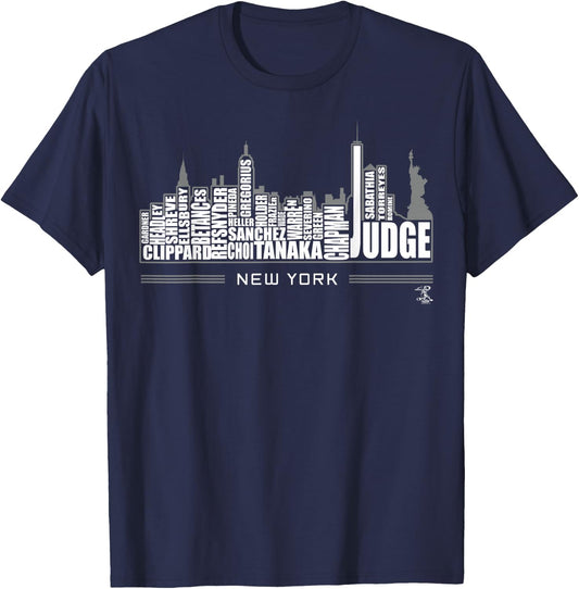 Aaron Judge Skyline - Apparel T-Shirt - T-Shirt | Navy
