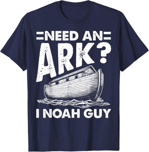Christian Lovers Need an Ark I Noah Guy Need an Ark Noah T-Shirt - T-Shirt | Navy