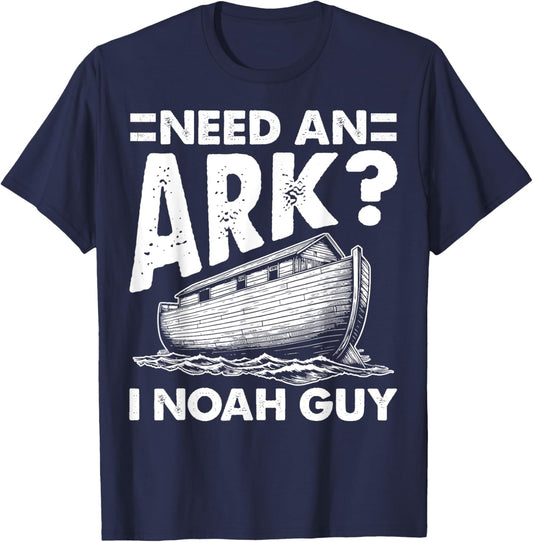 Christian Lovers Need an Ark I Noah Guy Need an Ark Noah T-Shirt - T-Shirt | Navy