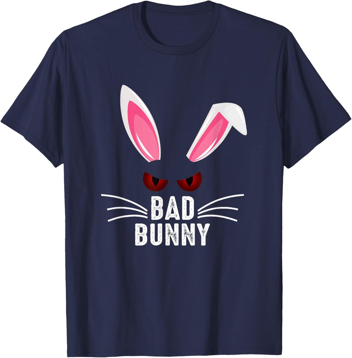 Bad Bunny Scary Rabbit Cool Animal Lover T-Shirt - T-Shirt | Navy