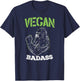 Vegan Badass Plant Powered Muscle Veggie Go Green Fitness T-Shirt - T-Shirt | Navy