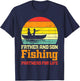 Father Son Fishing Partner For Life Match Dad Boys Men Kids T-Shirt - T-Shirt | Navy