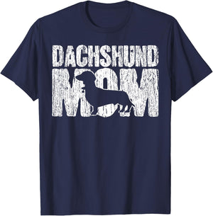 Dachshund Mom Wiener Weiner Doxie Mama Mother's Day Gift T-Shirt - T-Shirt | Navy