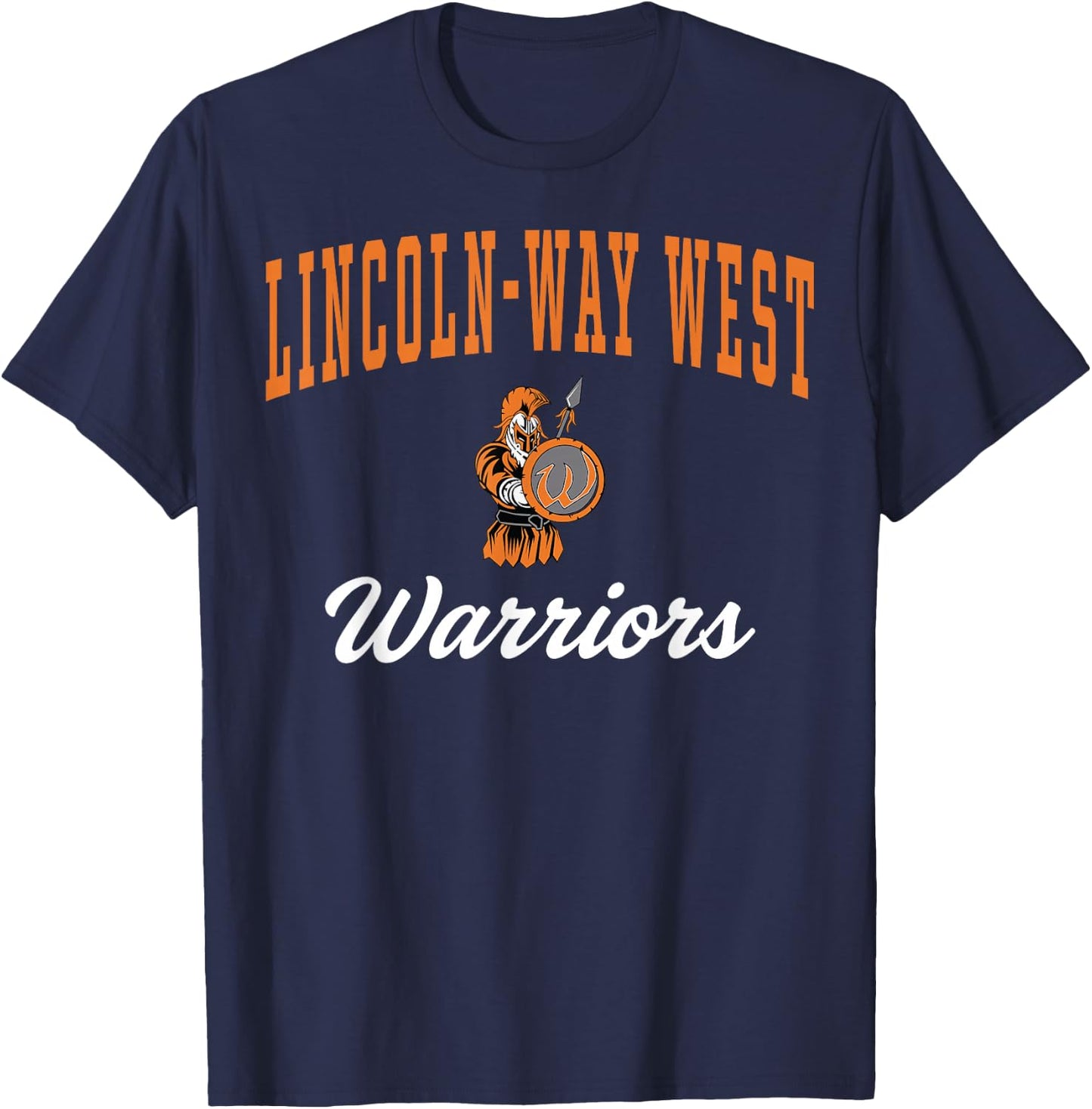 Lincoln-Way West High School Warriors C7 T-Shirt - T-Shirt | Navy