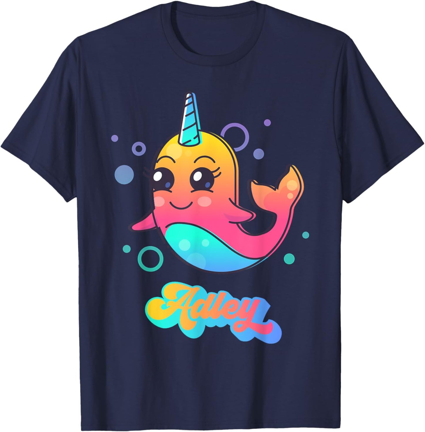 Adley Merch Unicorn Design T-Shirt - T-Shirt | Navy