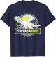 PoppaSaurus Shirt Poppa Gifts from Grandchildren Fathers Day T-Shirt - T-Shirt | Navy