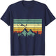 Vintage Gliding Airplane Aviation Mountain Glider Pilot Gift T-Shirt - T-Shirt | Navy