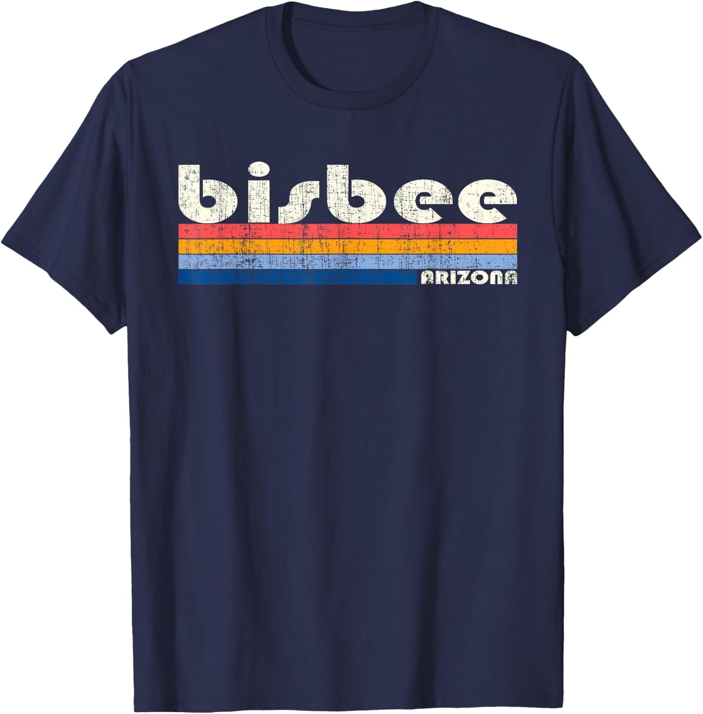 Vintage 70s 80s Style Bisbee AZ T-Shirt - T-Shirt | Navy
