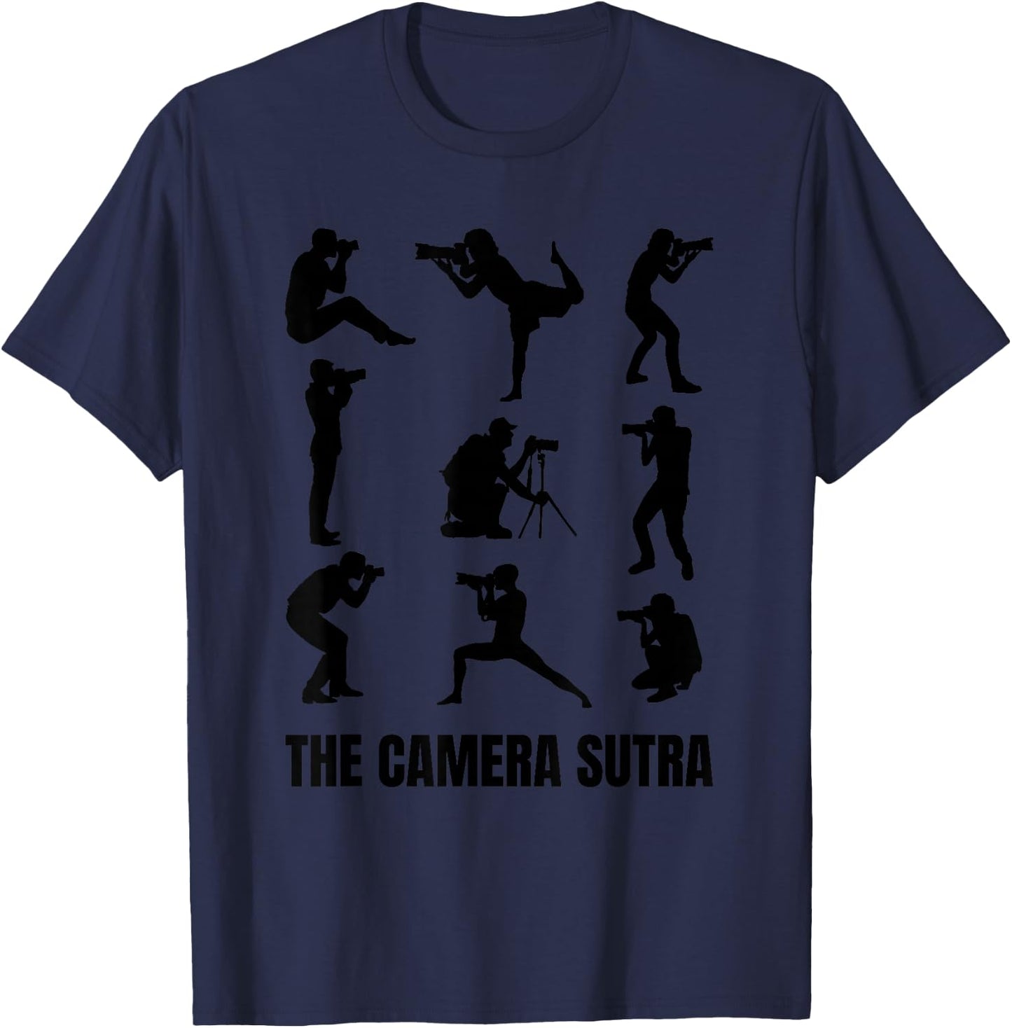 Camera Sutra Funny Photography Photographer T-Shirt - T-Shirt | Navy