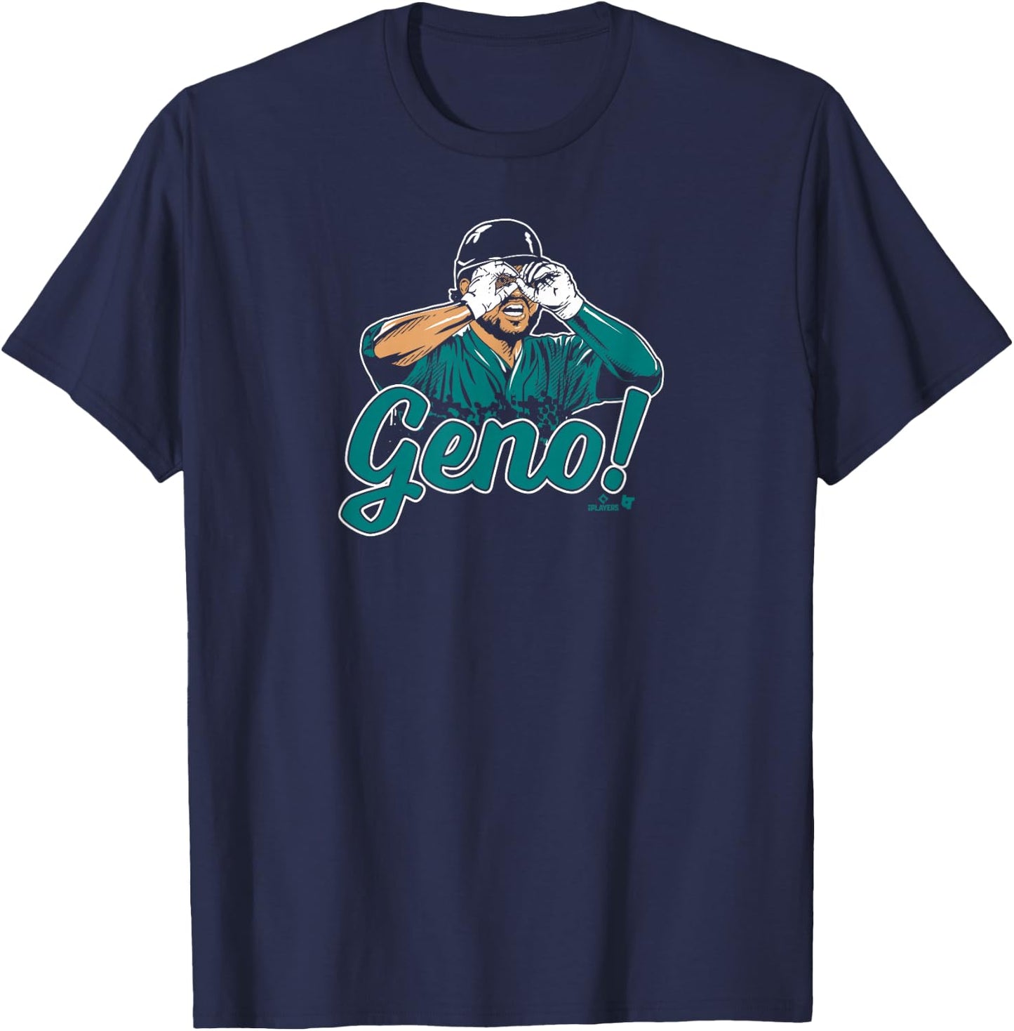 Eugenio Suarez - Geno Goggles - Seattle Baseball T-Shirt - T-Shirt | Navy