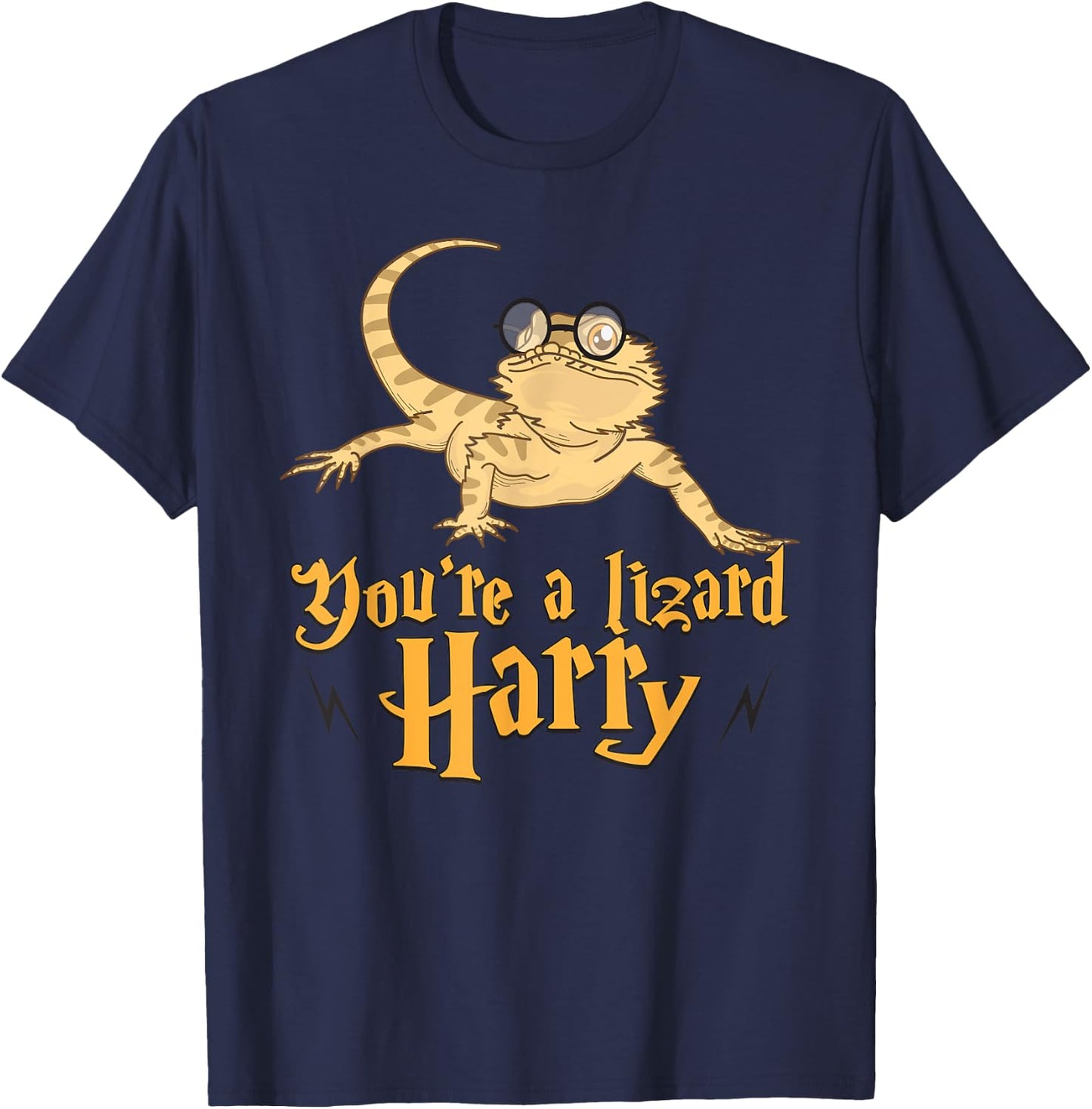 You're A Lizard Harry - Fantasy Bookworm Gift T-Shirt - T-Shirt | Navy