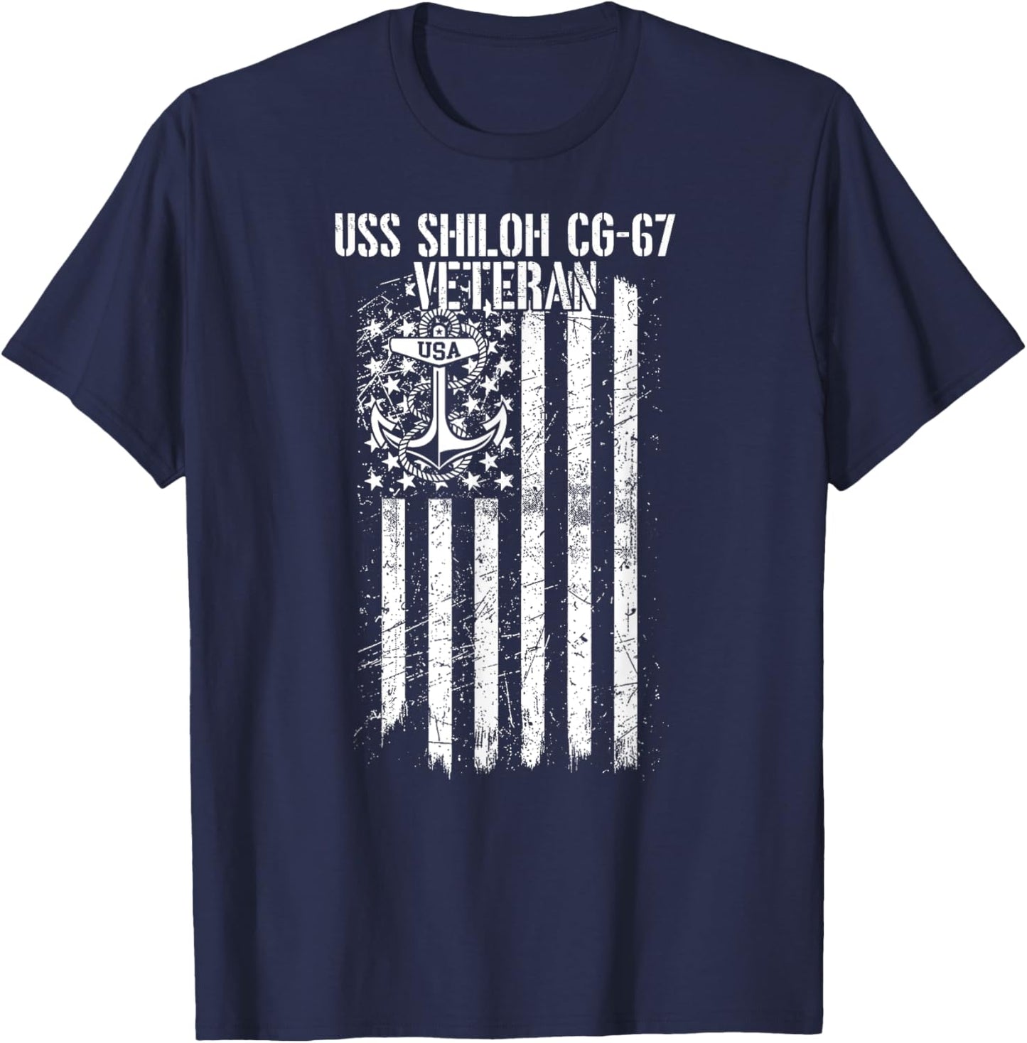 USS Shiloh CG-67 Cruiser Veteran T-Shirt - T-Shirt | Navy