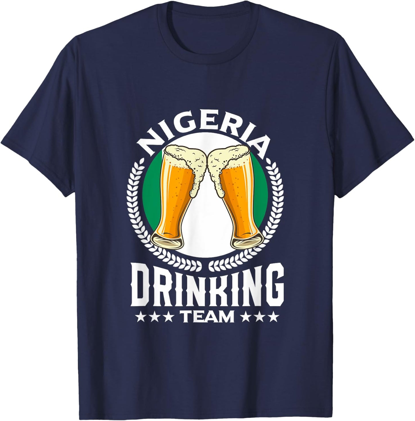 Nigeria Drinking Team T-Shirt - T-Shirt | Navy