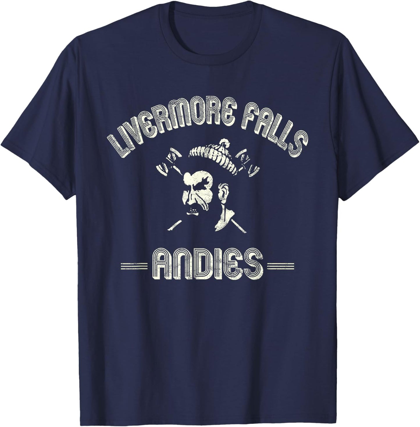 Livermore Falls Andies - (Reliced Vintage) LFHS, Maine T-Shirt - T-Shirt | Navy