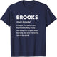 Brooks Name T-Shirt - T-Shirt | Navy
