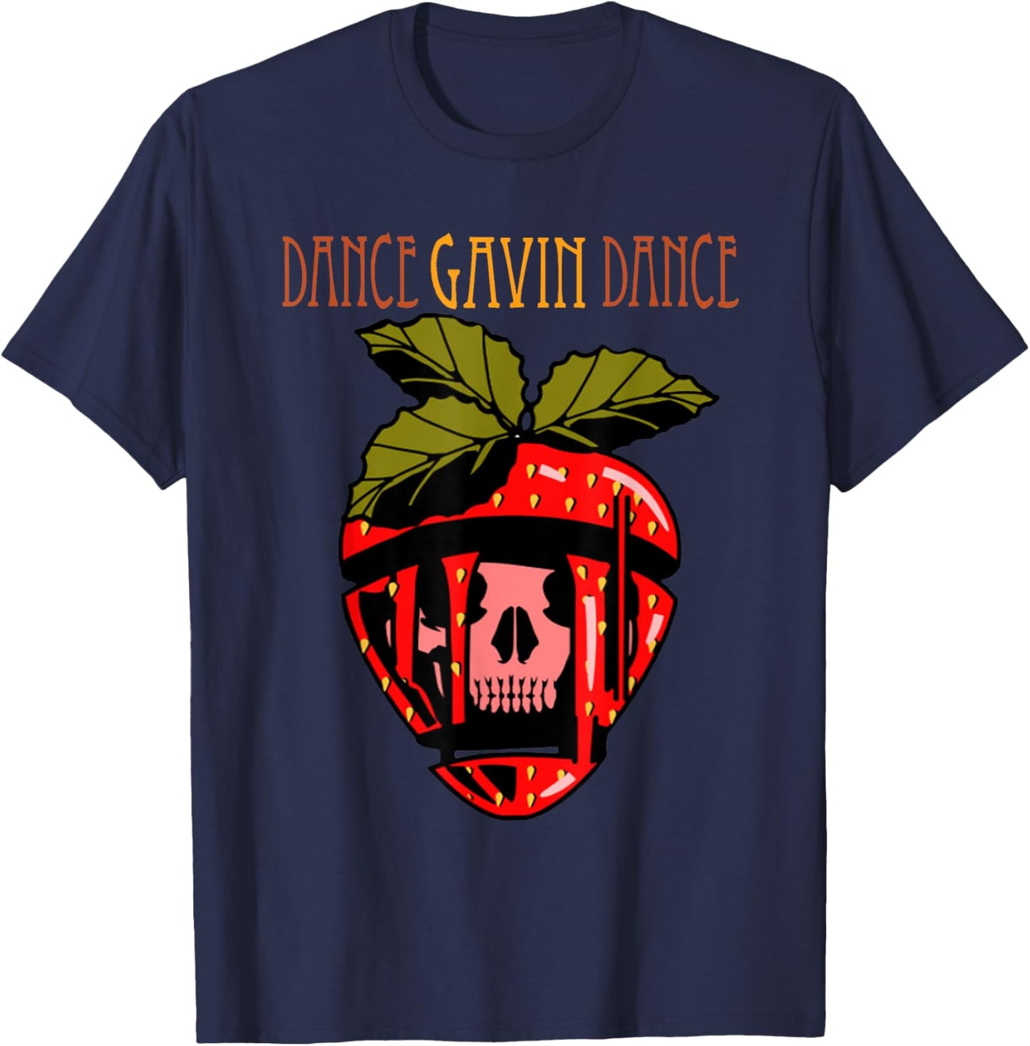 Dance Gavin Dance - Synergy Strawberry - Dance Gavin Dance T-Shirt - T-Shirt | Navy