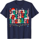 Very Merry Physical Therapy Christmas Physical Therapist PT T-Shirt - T-Shirt | Navy