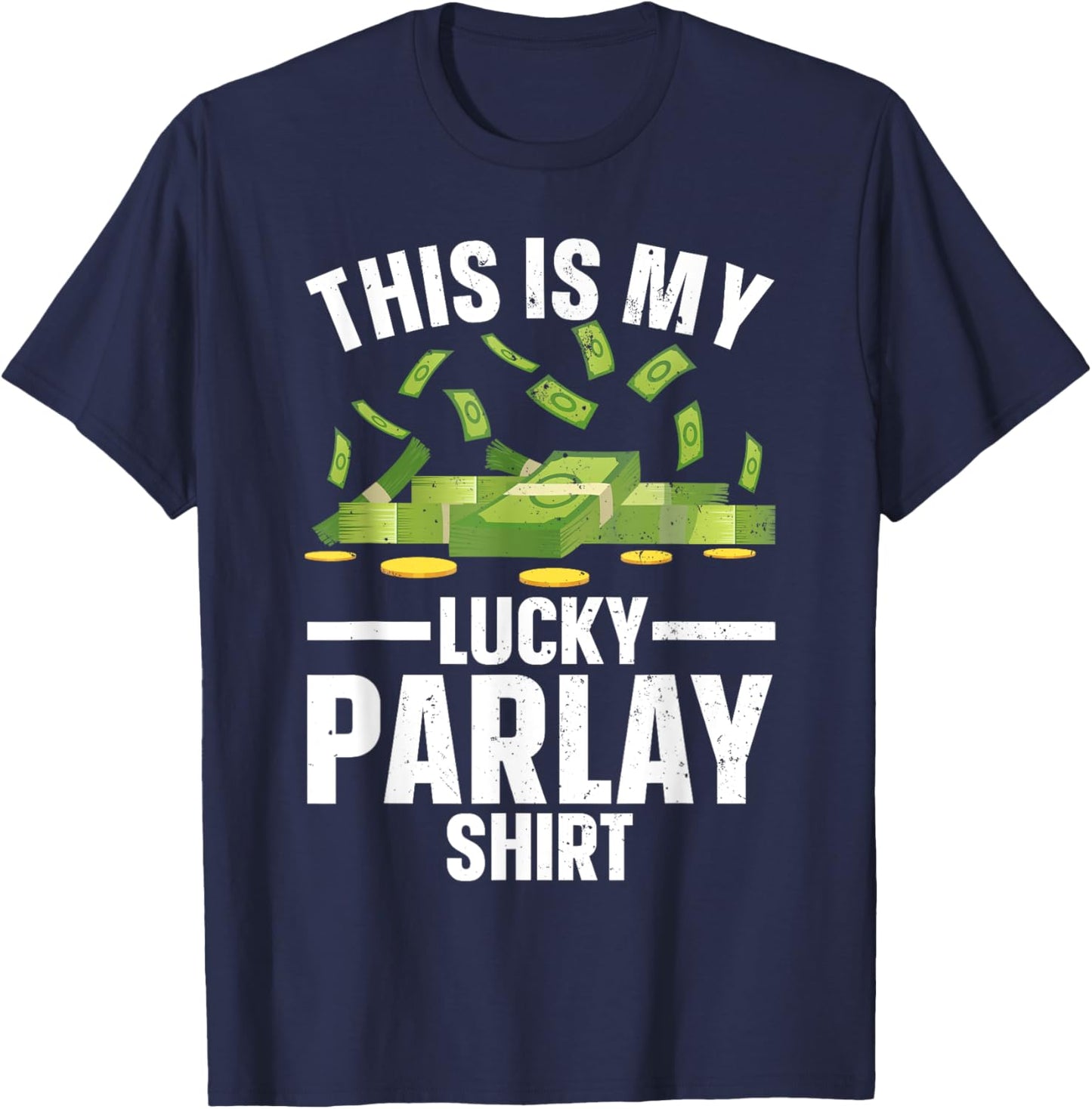 Funny Sports Betting Art Women Parlay Sports Gambler T-Shirt - T-Shirt | Navy