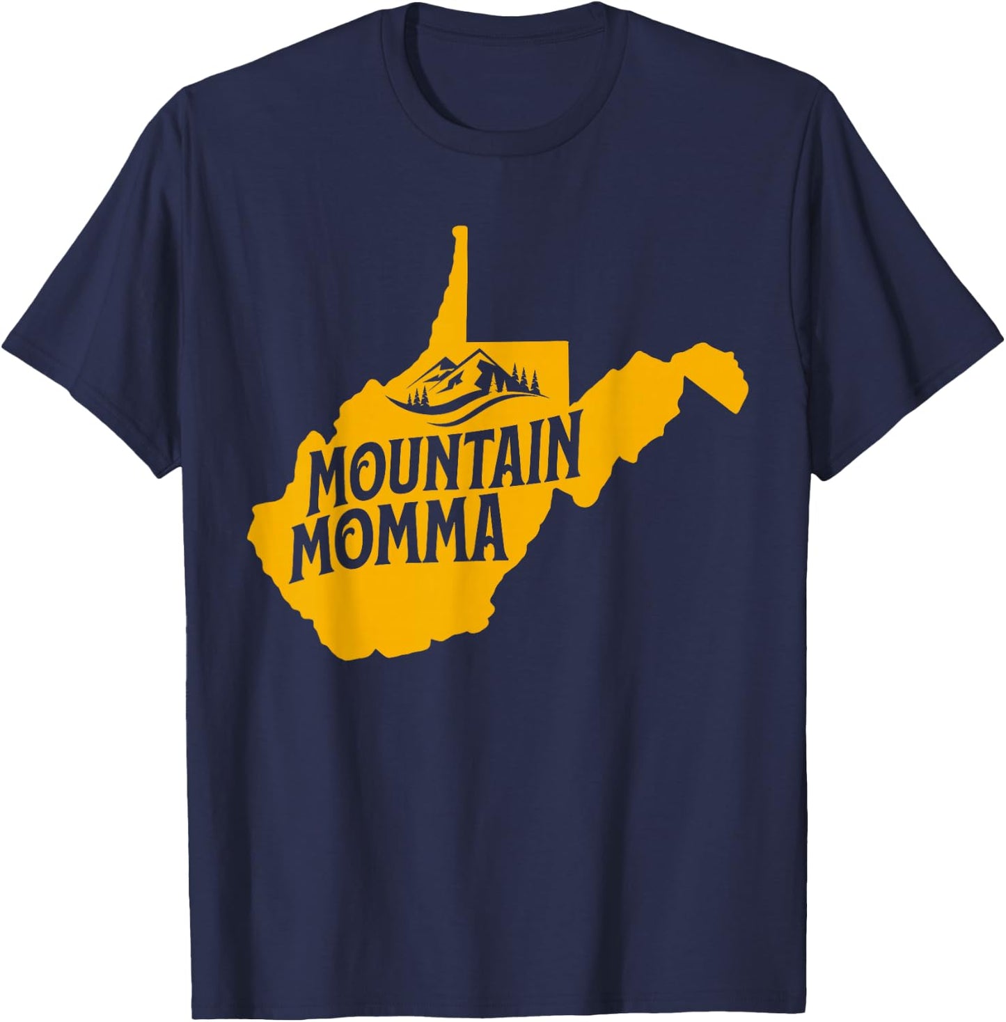 West Virginia Map 304 Home T-Shirt - T-Shirt | Navy