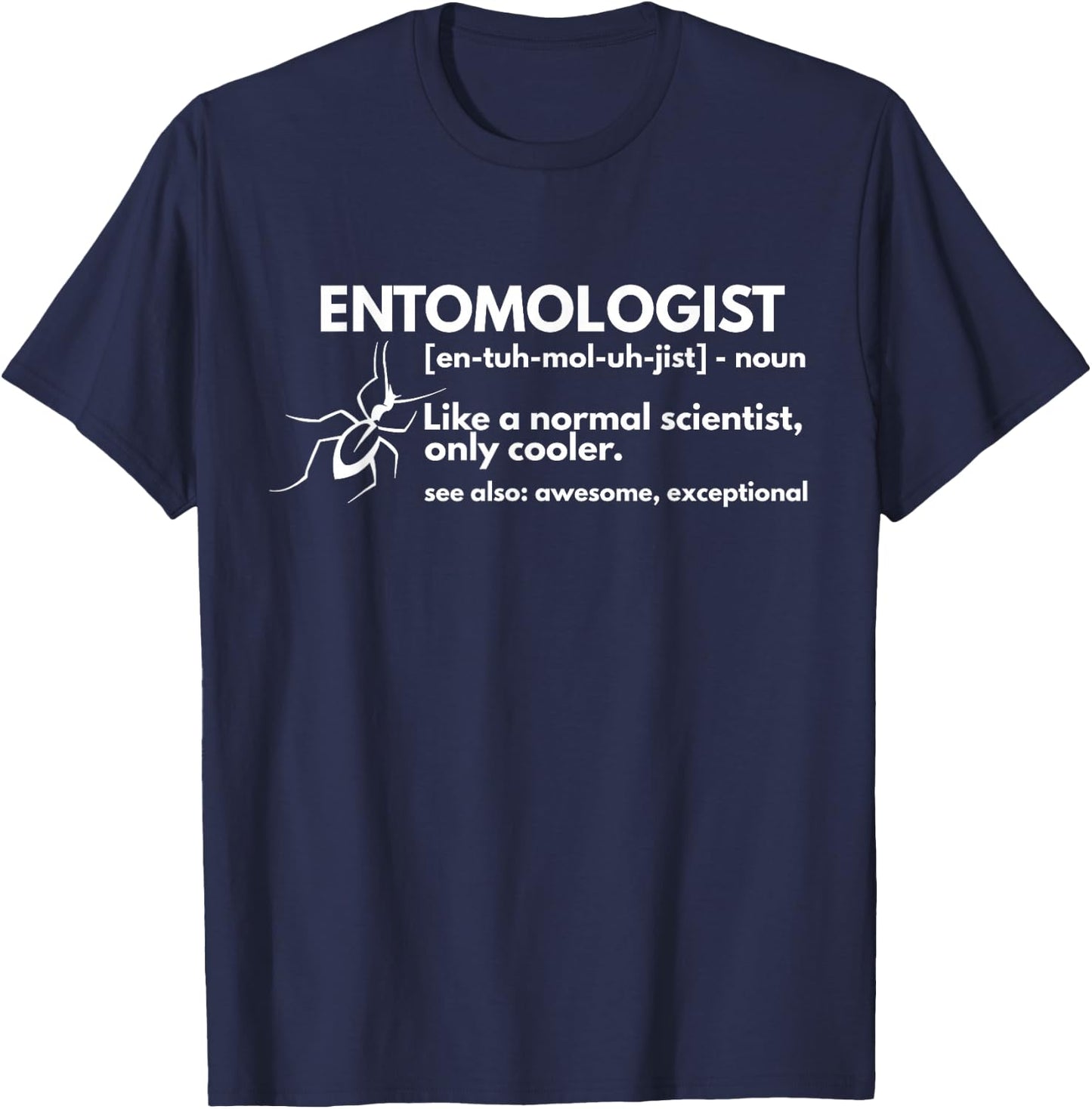 Entomologist Definition Funny Entomology Science Gift T-Shirt - T-Shirt | Navy