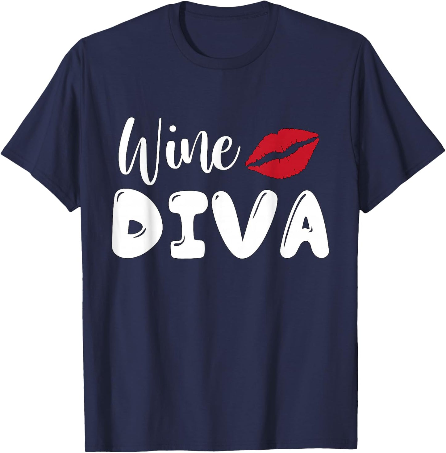 Wine Diva T-Shirt - T-Shirt | Navy