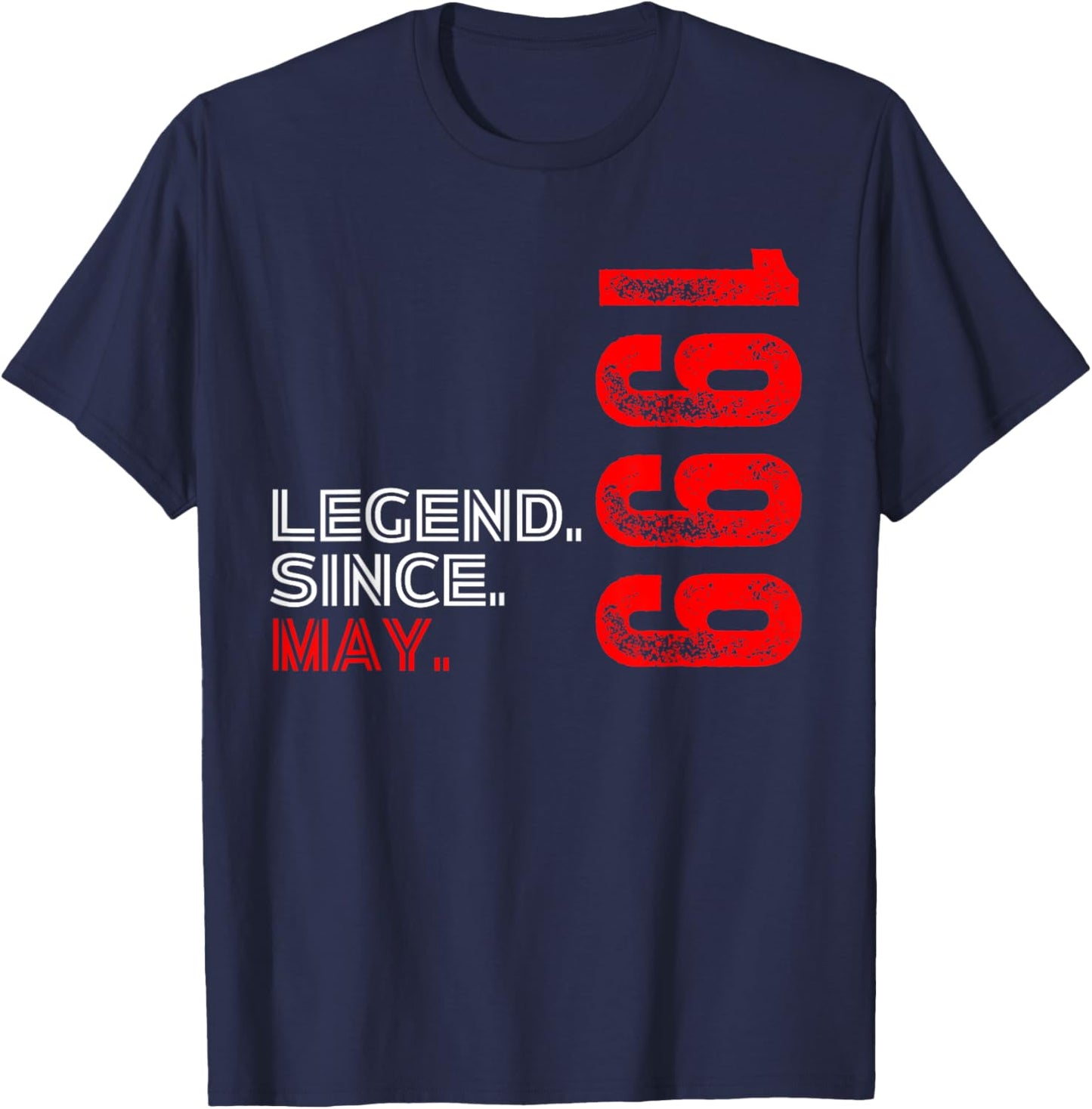 Born In May 1999 Vintage Birthday Legend Since May 1999 T-Shirt - T-Shirt | Navy
