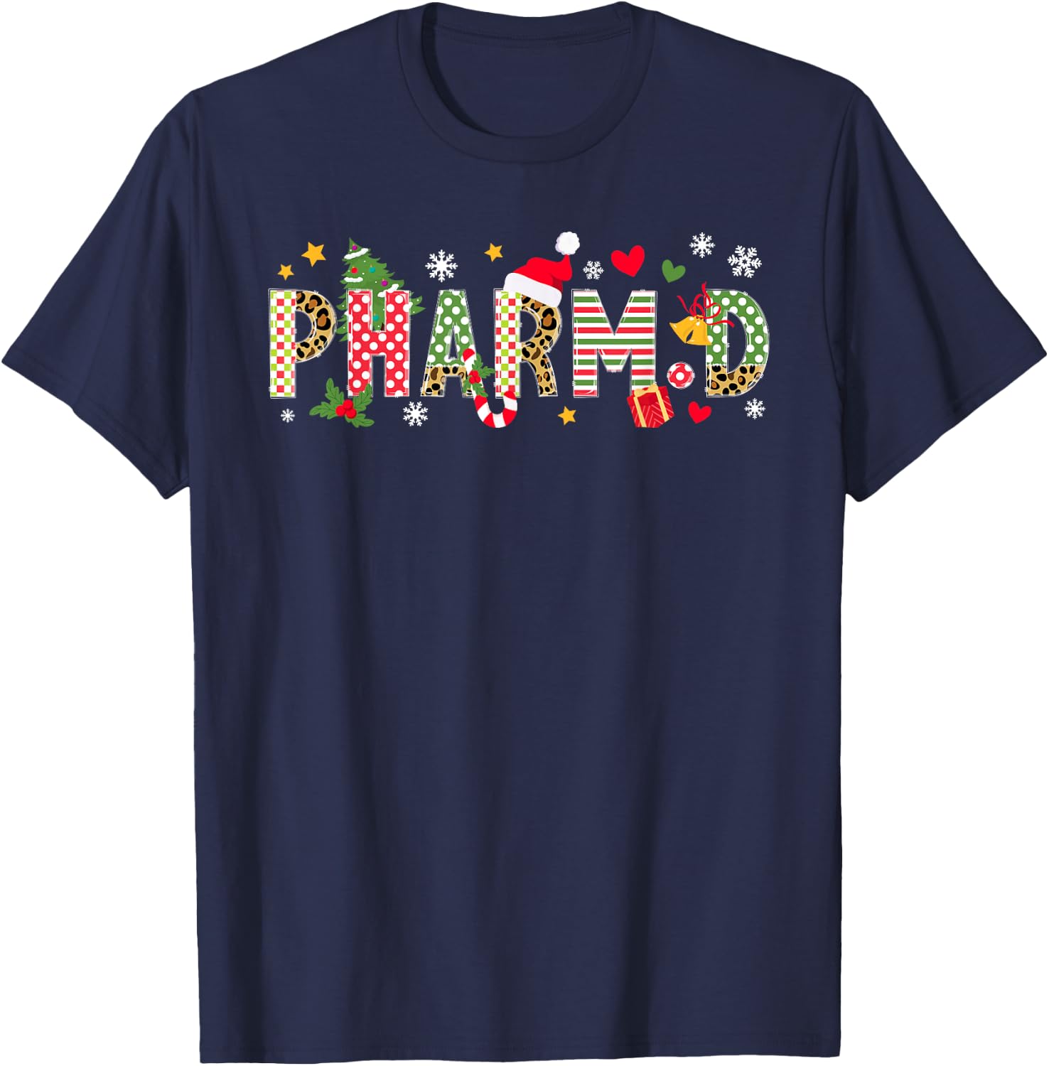PharmD Christmas Doctor Of Pharmacy Xmas Party T-Shirt - T-Shirt | Navy