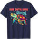 Kill Devil Hills Beach NC Artistic Sea Turtle Retro Men Women Girls Kids T-Shirt - T-Shirt | Navy