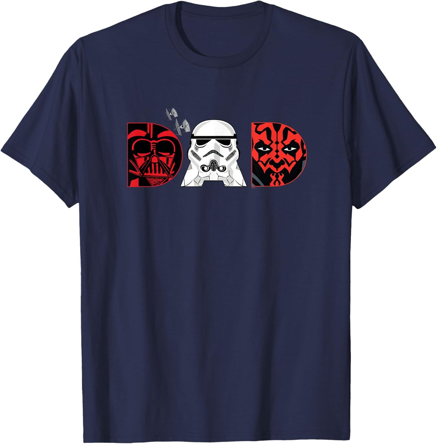 Star Wars Darth Vader Darth Maul Dad Father’s Day Birthday T-Shirt - T-Shirt | Navy