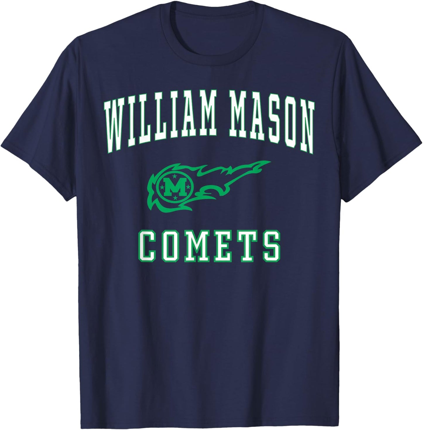 William Mason High School Comets C1 T-Shirt - T-Shirt | Navy