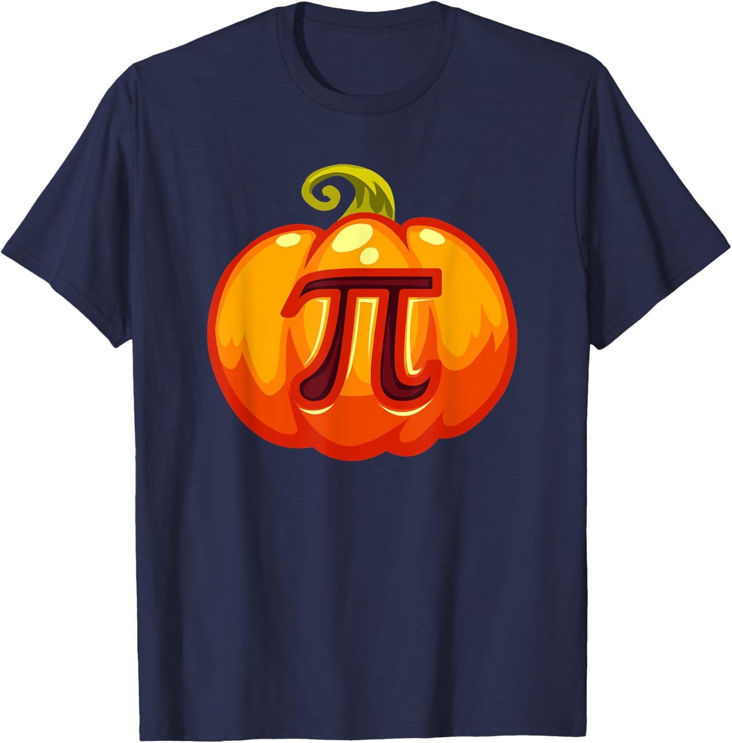 Math Teacher Halloween Costume Pumpkin Pi Pun Pie Gift Men . T-Shirt - T-Shirt | Navy