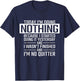 Today I'm Doing Nothing - Funny Lazy People T-Shirt - T-Shirt | Navy
