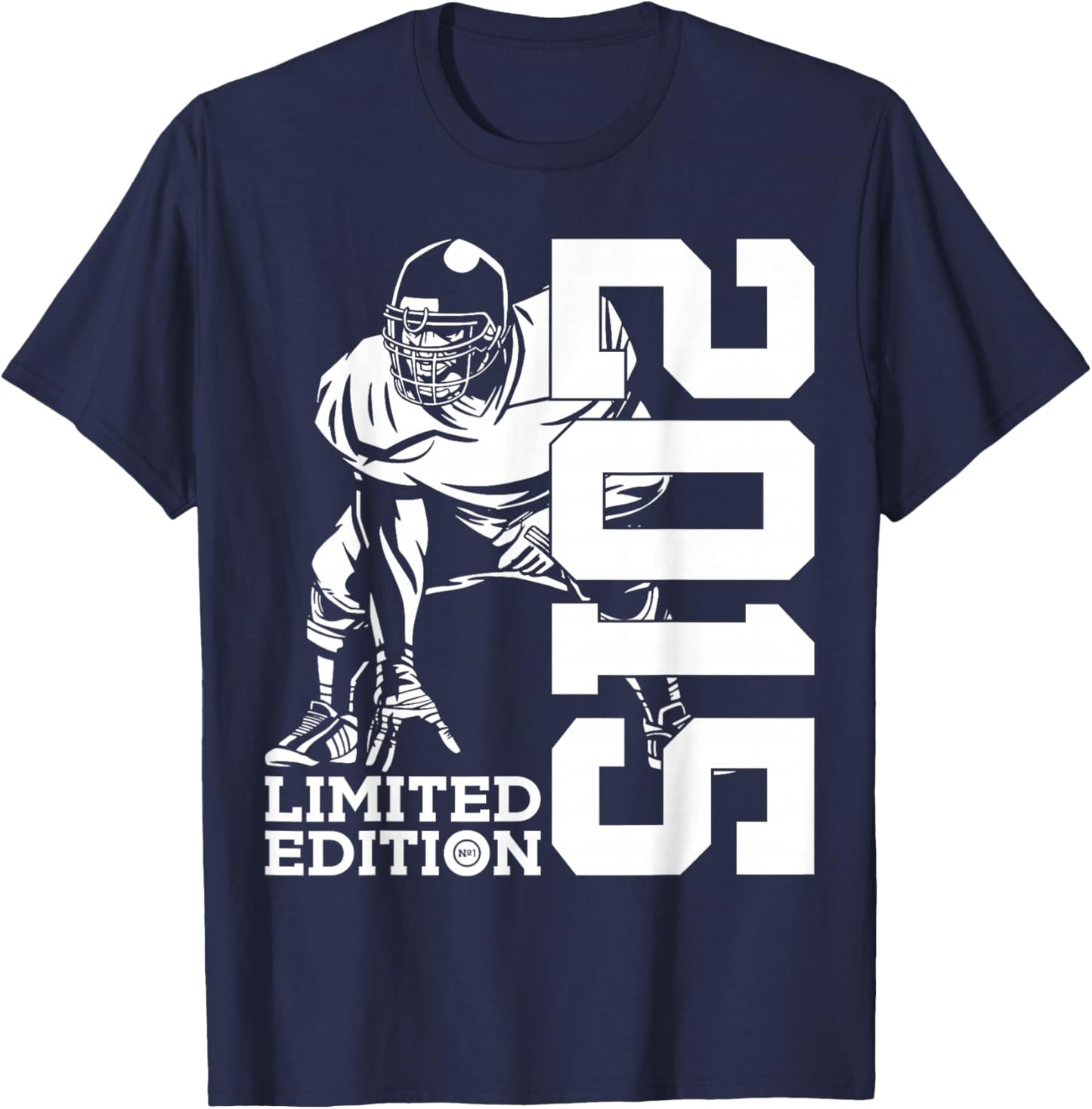 JAHRGANG 2015 OUTFIT ZUM 10. GEBURTSTAG 10th Birthday Football Limited Edition 2015 Football T-Shirt - T-Shirt | Navy