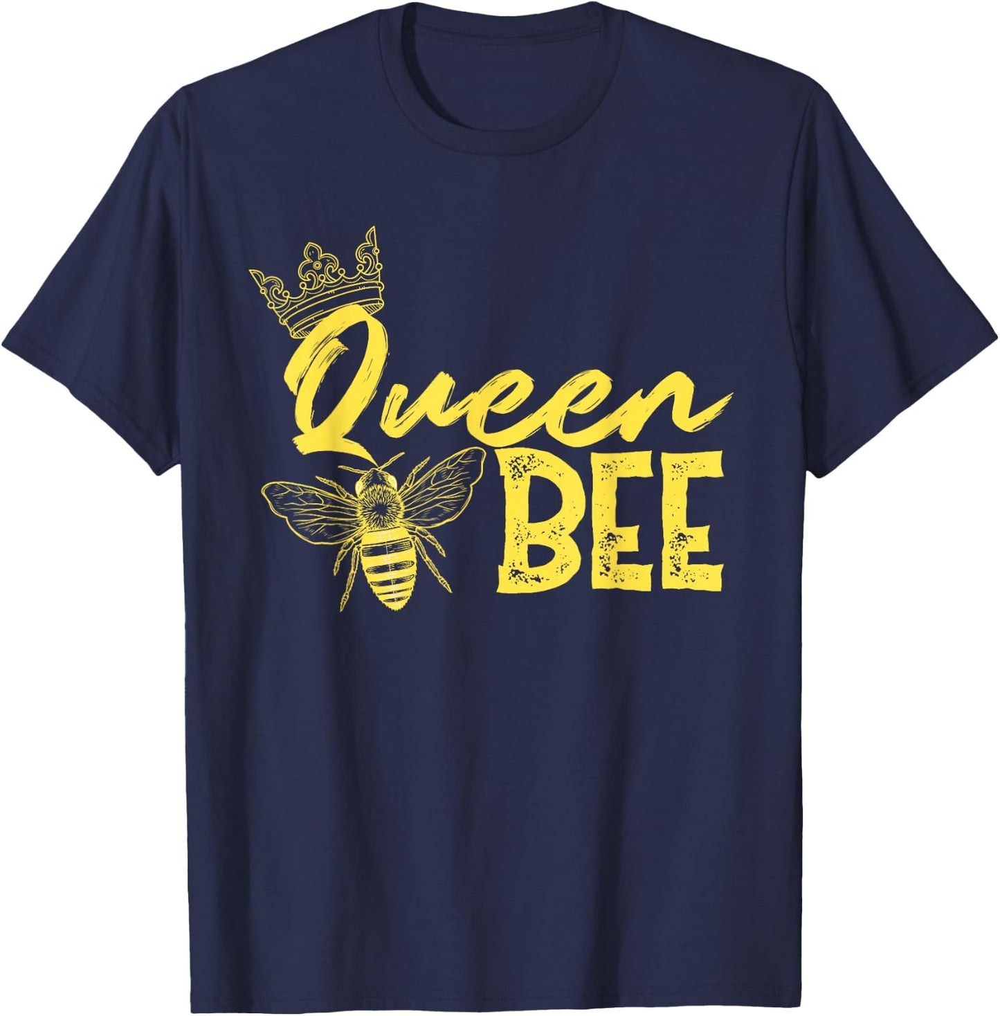 Queen Bee Queen T-Shirt - T-Shirt | Navy