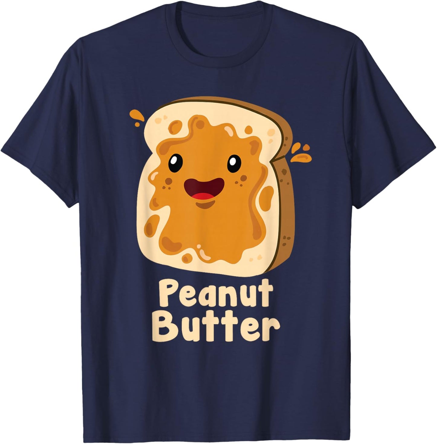 Peanut Butter & Jelly Matching Couple Halloween Best Friends T-Shirt - T-Shirt | Navy